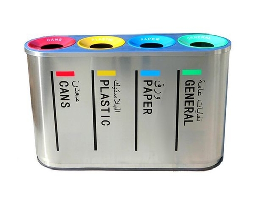 FA-BS04 4 section stainless steel bin