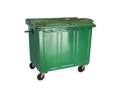 FA-WGP1100P 1100L Galvanized steel bin with plastic lid