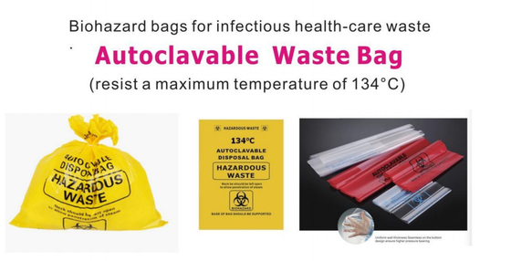 134 ℃ Autoclavable Waste Bags
