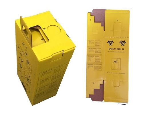 5Liters Safety Box for disposal of used syringe  FA-SE5L